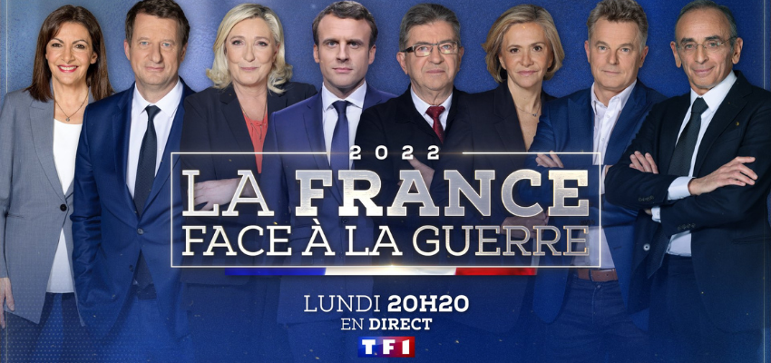 “La France face à la guerre“ : le premier vrai, faux débat, de la Présidentielle @ Studios TF1 | Saint-Denis | Île-de-France | France