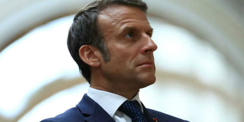 J-100 Paris 2024 : Emmanuel Macron au Grand Palais invité de BFMTV @ Le Grand Palais | Paris | Île-de-France | France
