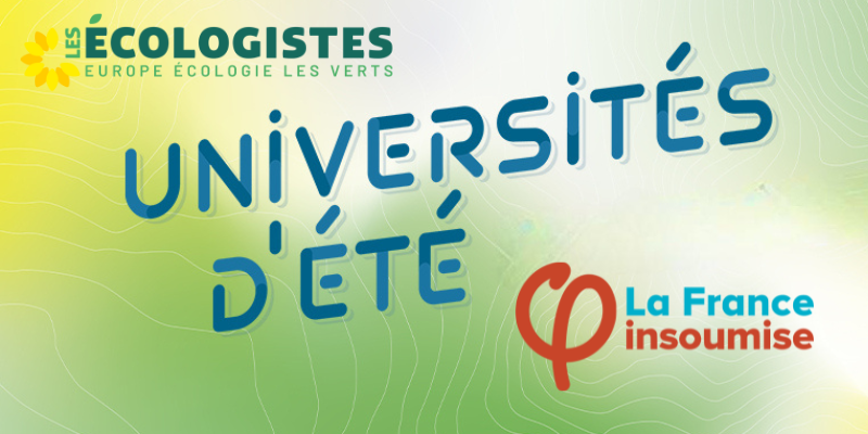 Université d'été 2024 des Insoumis et des Écologistes @ Ile Balzac et Châteauneuf-sur-Isère | Valence | Auvergne-Rhône-Alpes | France